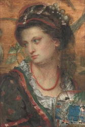 Un éclat adouci dans son œil, tout cramoisi comme la rose, à peine teintait sa joue