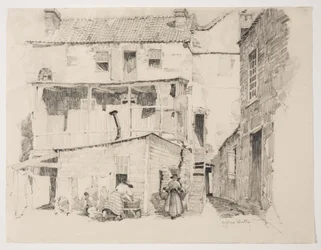Lundi matin à Charlestown, vers 1877-1922 (crayon)