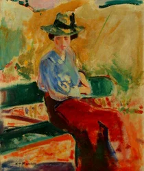 Figure sur un banc