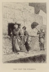 Ils visitent les pyramides