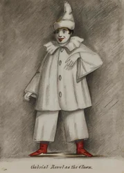 Gabriel Ravel en clown