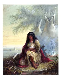 Jeune fille indienne (Sioux)