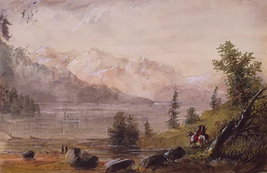 Chasseurs indiens à la recherche de gibier, vers 1837