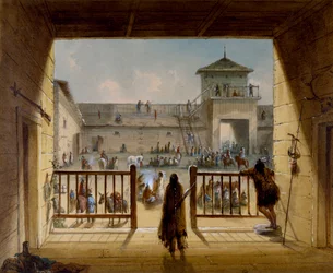 Intérieur de Fort Laramie