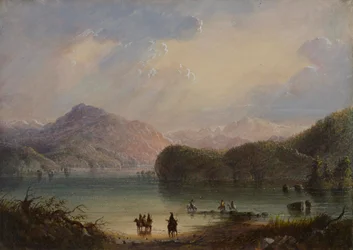 Scène au bord d