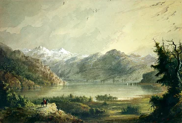 Scène lacustre - Montagne des vents