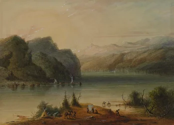 Paysage lacustre - Montagnes de Wind River