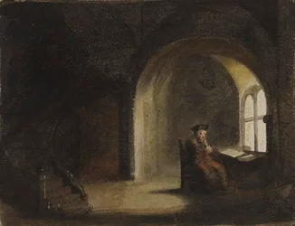 Homme assis près d