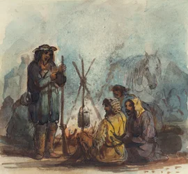 Trappeurs, vers 1837