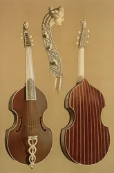 Viola da Gamba, ou basse de viole, par Joachim Tielke, Hambourg, 1701, de 