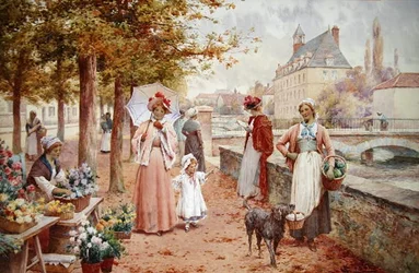 Le vendeur de fleurs