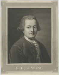 Portrait de Gotthold Ephraim Lessing 1729-1781, vers 1840