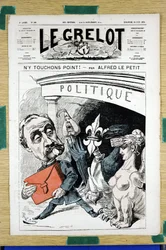 Couverture de « Le Grelot », numéro 166, satirique en couleurs