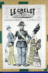 Couverture de "Le Grelot", numéro 167, Satirique en couleurs