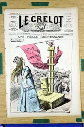 Couverture de "Le Grelot", numéro 759, Satirique en couleurs