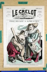 Couverture de "Le Grelot", numéro 51, Satirique en couleurs