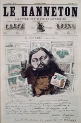 Gustave Courbet, illustration de couverture du magazine 