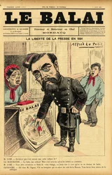 Illustration de Alfred Le Pepetit (1841-1909) pour la Couverture de Le Bai, no 6