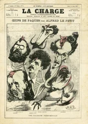 Illustration de Alfred Le Petit (1841-1909) dans La Charge (1870)