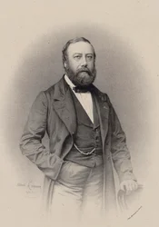 Portrait du compositeur et chansonnier Gustave Nadaud 1820-1893