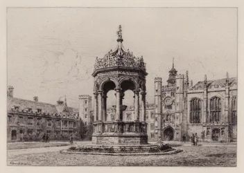 Cambridge : La grande cour du Trinity College