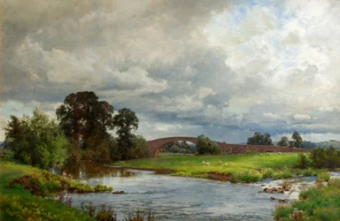 Pont de Thorverton (huile sur toile)