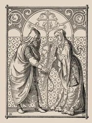 Die Nibelungen. Demande de bouclier de Hagen, 1840-1841