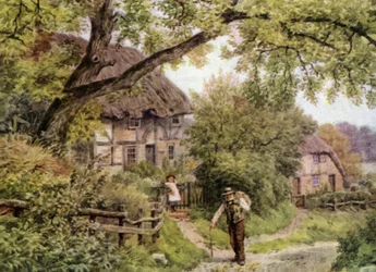 Un chemin à Houghton, Sussex