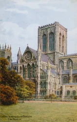 Tour centrale et transept sud, York Minster