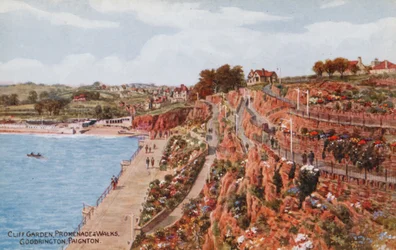 Jardin de la falaise, promenade et sentiers, Goodrington, Paignton