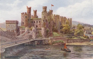 Château de Conway (lithographie couleur)