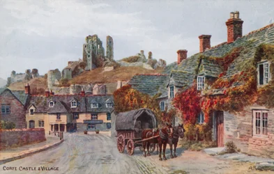 Château et village de Corfe