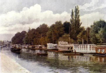 House Boats à Folly Bridge, Oxford