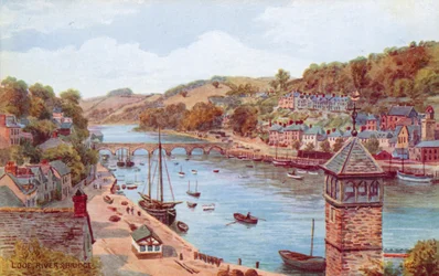 Looe, rivière et pont