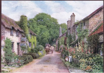 Rossington, près de Porlock, Somerset, de The Cottages and the Village Life of Rural England publié par Dent & Sons Limited