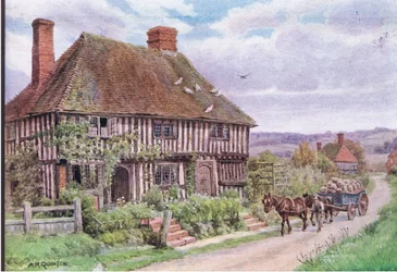 Small Hythe, près de Tenterden, Kent, de The Cottages and the Village Life of Rural England publié par Dent & Sons Limited, 1912