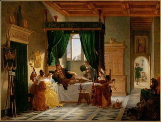 La convalescence de Bayard - Bayard recuperating ...