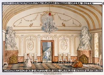 Richard Strauss : Der Rosenkavaliert (Le Chevalier à la rose) Scénographie de Roller. 2ème acte