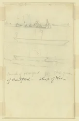 Lancement du Hartford, Sloop of War