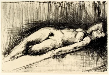 Modèle féminin allongé