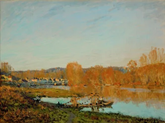 Automne : Berges de la Seine près de Bougival