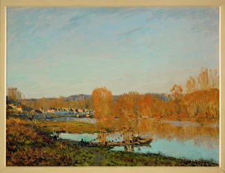 Automne : berges de la Seine près de Bougival (huile sur toile)