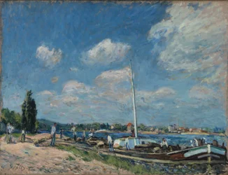 French: Déchargement des péniches à Billancourt