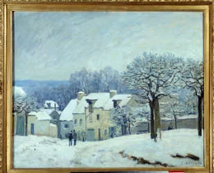 La place du chenil à Marly, Effet de neige