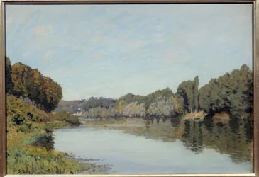 La Seine à Bougival. Peinture d