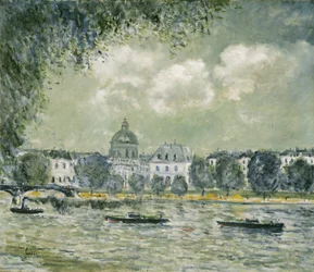 Paysage le long de la Seine avec l