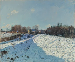 Louveciennes sous la neige, effet de neige à Louveciennes, 1874