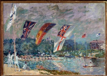 Régate à Molesey, Angleterre