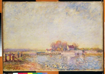 Scène de rivière avec canards, 1881