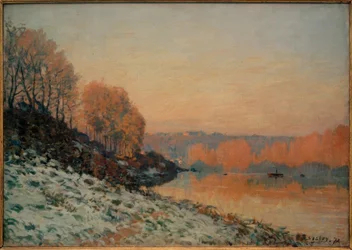 Neige à Port-Marly, givre blanc